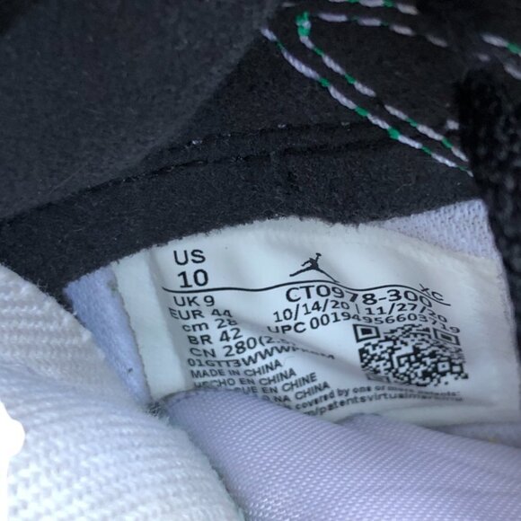 2020 Nike Air Jordan 1 High Zoom Air CMFT Stadium Green Size 10 - Picture 14 of 14